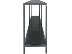 vidaXL Konsolentisch Schwarz 160x35x75,5 cm cm Hartglas* Tische