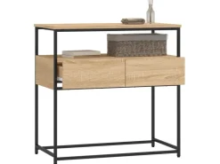 vidaXL Konsolentisch Sonoma-Eiche 75x40x75 cm Holzwerkstoff* Tische