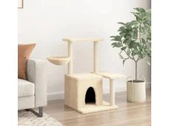 vidaXL Kratzbaum mit Sisal-KratzSäulen Creme 83 cm Modell 3