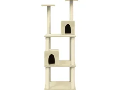 vidaXL Kratzbaum mit Sisal-KratzSäulen Creme 141 cm Modell 1* Katzenbedarf