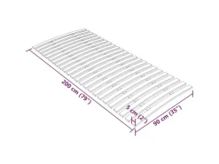 vidaXL Lattenrost mit 24 Latten 90x200 cm1123462* Betten