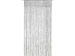 vidaXL Makramee Vorhang Anthrazit 140x240 cm Baumwolle Modell 2* Gardinenstangen|Türvorhänge
