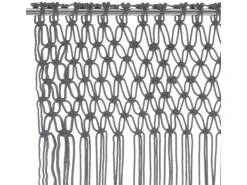 vidaXL Makramee Vorhang Anthrazit 140x240 cm Baumwolle Modell 2* Gardinenstangen|Türvorhänge