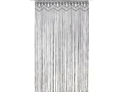 vidaXL Makramee Vorhang Anthrazit 140x240 cm Baumwolle Modell 1