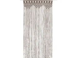 vidaXL Makramee Vorhang Taupe 140x240 cm Baumwolle Modell 6* Türvorhänge