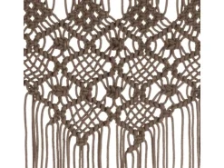 vidaXL Makramee Vorhang Taupe 140x240 cm Baumwolle Modell 6* Türvorhänge
