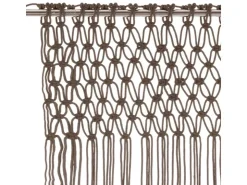 vidaXL Makramee Vorhang Taupe 140x240 cm Baumwolle Modell 4* Türvorhänge