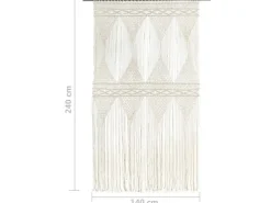 vidaXL Makramee Vorhang 140x240 cm Baumwolle Modell 3* Vorhänge