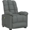 vidaXL Massagesessel Dunkelgrau Stoff Modell 32* Sessel