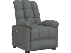 vidaXL Massagesessel Dunkelgrau Stoff Modell 32* Sessel