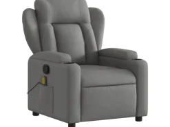 vidaXL Massagesessel Dunkelgrau Samt Modell 9* Sessel