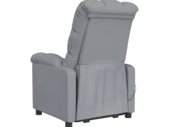 vidaXL Massagesessel Hellgrau Stoff Modell 37* Sessel