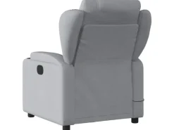 vidaXL Massagesessel Hellgrau Stoff Modell 5