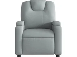 vidaXL Massagesessel Hellgrau Stoff Modell 4* Sessel