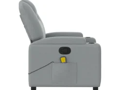 vidaXL Massagesessel Hellgrau Stoff Modell 4* Sessel