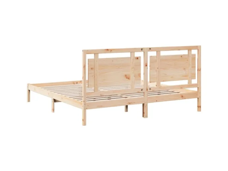vidaXL Massivholzbett Extra Lang ohne Matratze 200x220 cm 3309207* Betten