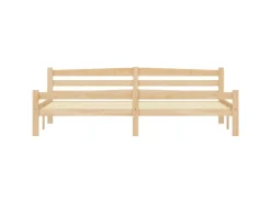 vidaXL Massivholzbett Kiefer 200x200 cm649481