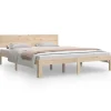 vidaXL Massivholzbett Kiefer 160x200 cm1137078