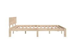 vidaXL Massivholzbett Kiefer 160x200 cm1137078