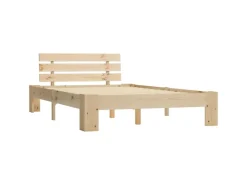 vidaXL Massivholzbett Kiefer 140x200 cm617170