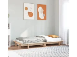 vidaXL Massivholzbett ohne Matratze 90x200 Kiefernholz2102610* Betten