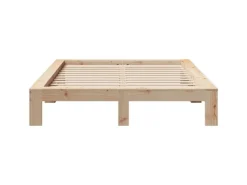 vidaXL Massivholzbett ohne Matratze 140x200 cm Kiefernholz 3308738