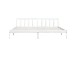 vidaXL Massivholzbett Weiß Kiefer 200x200 cm923563* Betten