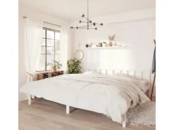 vidaXL Massivholzbett Weiß Kiefer 200x200 cm923563* Betten