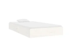 vidaXL Massivholzbett Weiß 90x200 cm1279649* Betten