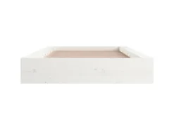 vidaXL Massivholzbett Weiß 90x200 cm1280204* Betten