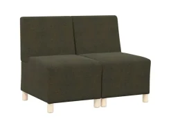 vidaXL Modulares Sofa ohne Armlehnen 2 Stk 55 x 74 x 82 cm 3399791* Sofas