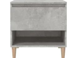 vidaXL Nachttische 2 Stk Betongrau 50x46x50 cm Holzwerkstoff* Tische