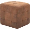vidaXL Nachttische 2 Stk Braun 30x30x30 cm Wildleder-Optik Modell 1* Hocker