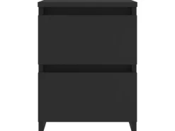 vidaXL Nachttische 2 Stk Schwarz 30x30x40 cm Holzwerkstoff* Tische