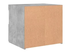 vidaXL Nachttische mit LED-Leuchten 2 Stk Betongrau 50x40x45 cm* Tische