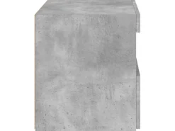 vidaXL Nachttische mit LED-Leuchten 2 Stk Betongrau 50x40x45 cm* Tische