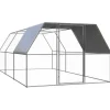 vidaXL Outdoor-Hühnerkäfig 3x6x2 m Verzinkter Stahl Modell 2* Kleintierbedarf
