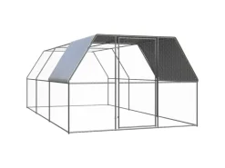 vidaXL Outdoor-Hühnerkäfig 3x6x2 m Verzinkter Stahl Modell 2* Kleintierbedarf