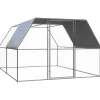 vidaXL Outdoor-Hühnerkäfig 3x4x2 m Verzinkter Stahl Modell 2* Kleintierbedarf