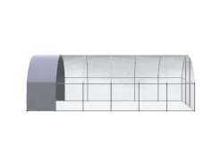 vidaXL Outdoor-Hühnerstall 3x6x2 m Verzinkter Stahl