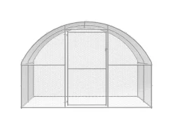vidaXL Outdoor-Hühnerstall 3x6x2 m Verzinkter Stahl Modell 1* Kleintierbedarf