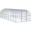 vidaXL Outdoor-Hühnerstall 3x8x2 m Verzinkter Stahl Modell 1