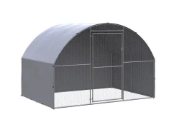 vidaXL Outdoor-Hühnerstall 3x2x2 m Verzinkter Stahl