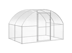 vidaXL Outdoor-Hühnerstall 3x2x2 m Verzinkter Stahl