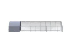 vidaXL Outdoor-Hühnerstall 3x10x2 m Verzinkter Stahl Modell 2