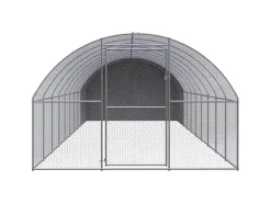 vidaXL Outdoor-Hühnerstall 3x10x2 m Verzinkter Stahl Modell 2