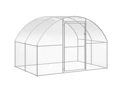 vidaXL Outdoor-Hühnerstall 3x4x2 m Verzinkter Stahl