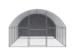 vidaXL Outdoor-Hühnerstall 3x4x2 m Verzinkter Stahl