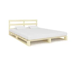vidaXL Palettenbett Massivholz Kiefer 200x200 cm619014