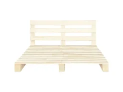 vidaXL Palettenbett Massivholz Kiefer 200x200 cm619014